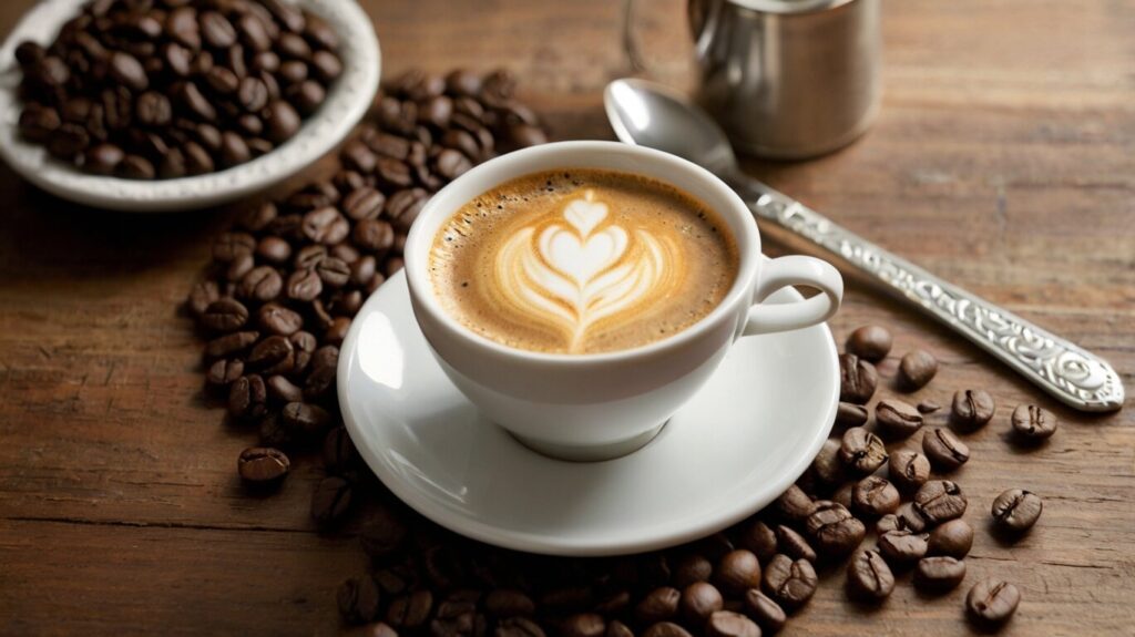 Healthy breakfast pairing with coffee