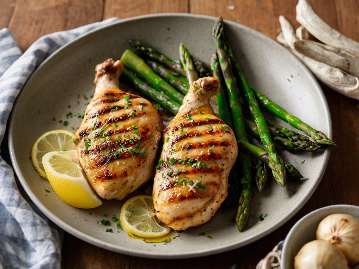 Grilled Chicken with Zesty Asparagus and Lemon: High-Protein Fitness Protocol