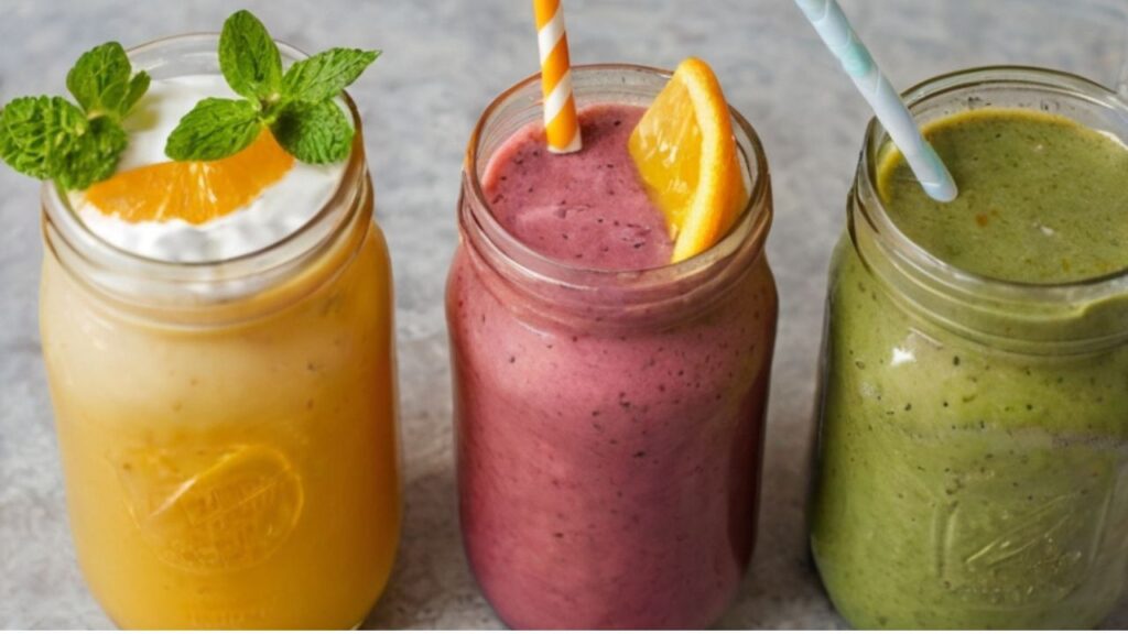 Refreshing Mediterranean mint lemonade served with ice cubes