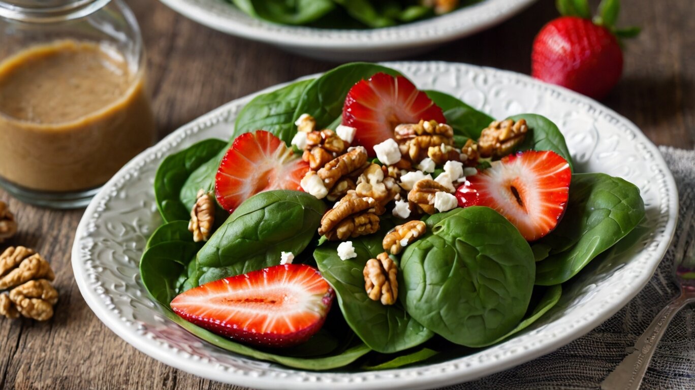 Antioxidant Spinach Salad with Strawberries and Walnuts: A Fitness Essential