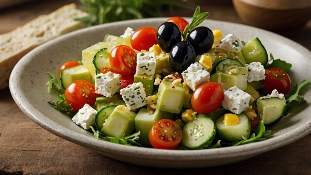 A healthy egg salad served in crisp lettuce wraps with red onion garnish