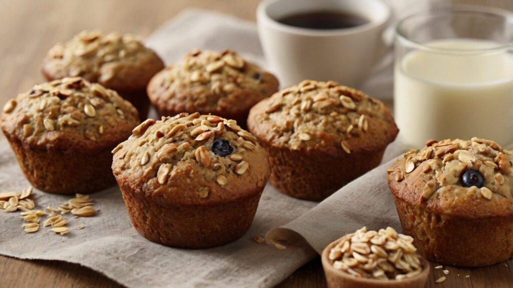 These Oat and Banana Muffins are a healthy and fiber-rich snack, perfect for an energetic boost. Made with rolled oats, ripe bananas, and honey, they're an easy and nutritious treat.