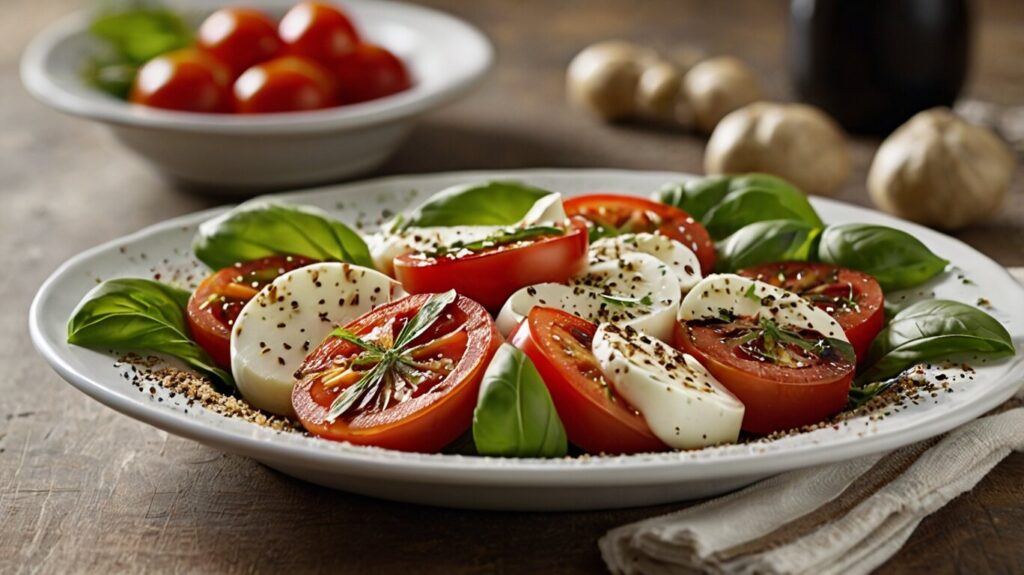 A healthy twist on the classic Caprese Salad with the addition of quinoa, offering a high-protein, gluten-free meal option.