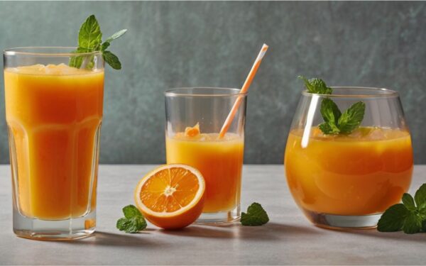 Boost Your Immune System and Energize Your Day with Refreshing Orange Juice Infused with Ginger and Carrot