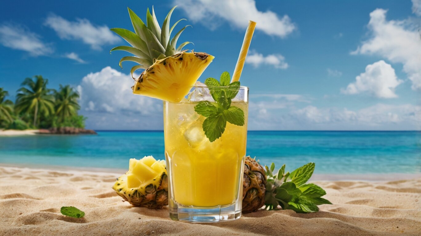 A Refreshingly Tropical Twist: Discover the Perfect Blend of Pineapple Juice and Mint