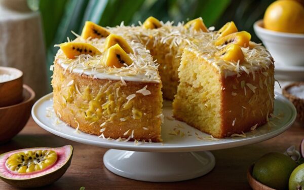 Indulge in the Tropical Bliss: Discover the Perfect Recipe for a Moist and Flavorful Passion Fruit Cake with Coconut Flour